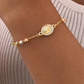 ⛪ 50 % RABATT NU! 🎉 Elegant armband med strass och kors – justerbar kedja, allergivänligt och glittrande design inspirerad av tron ✨📿📦
