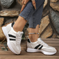 👟💥 63% RABATT! | Låga Casualskor för Damer – 4cm Plattform, Retrodesign & Halksäker!