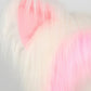 Plush Cat Ear Winter Hat med flätade pigtails
