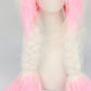 Plush Cat Ear Winter Hat med flätade pigtails
