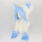 Plush Cat Ear Winter Hat med flätade pigtails