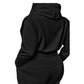 🌸Wieanfedy™ 2-delat Ribbad Långärmad Crop Top & Wide Leg Byxor Set – Matchat Loungeoutfit