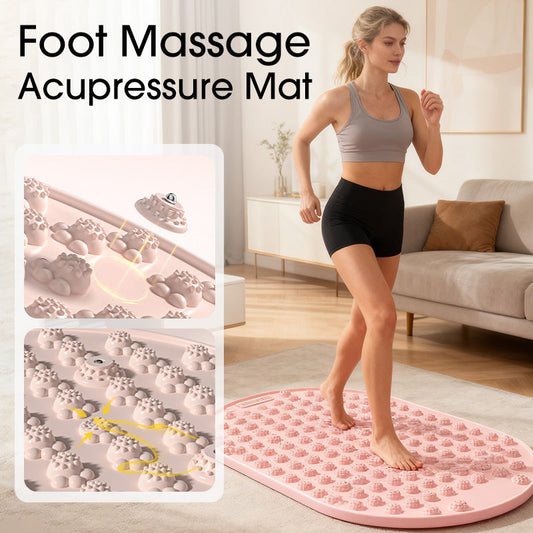 🦶 50% RABATT! ⏳ Akupressurmatta För Fotreflexologi – Smärtlindring, Avslappning & Förbättrar Blodcirkulation 🌿