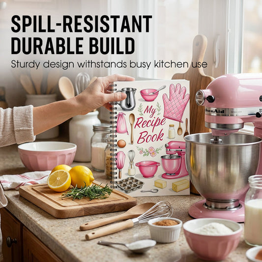 104 ark anteckningsbok för recept