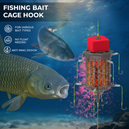 🎣 50% RABATT! 🐟 Reverse Bottom Bait Cage Rig – Lyfter Betet, Drar Stora Fiskar & Hindrar Fastnande 💎