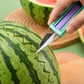 ✨ Ta din frukttillagning till en ny nivå – det multifunktionella 3-i-1-setet med melonskopa och skärkniv! ✨