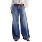 ⏳Begränsad tid 55% rabatt⏰Kvinnors vintage högmidjade breda jeans👖