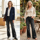 🎁 Nya Tillskott 2026 – 50% Rabatt 💥 Retro Flare Jeans för Kvinnor med Fickor