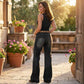 🎁 Nya Tillskott 2026 – 50% Rabatt 💥 Retro Flare Jeans för Kvinnor med Fickor