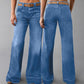 🎁 Nya Tillskott 2026 – 50% Rabatt 💥 Retro Flare Jeans för Kvinnor med Fickor