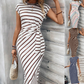 👗 50 % RABATT! 💃 Elegant klänning med knuten midja – smickrande passform, flödande tyg och perfekt för speciella tillfällen ✨