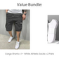 🩳 60% RABATT! ☀️ Lätta Cargoshorts – Andningsbart Tyg, Knälång Skärning & Säkra Fickor För Telefon & Nycklar, Bekväma Hela Dagen ✅