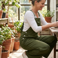 Retro cargojumpsuit voor dames met zakken