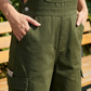 Retro cargojumpsuit voor dames met zakken