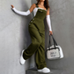 Retro cargojumpsuit voor dames met zakken