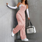 Retro cargojumpsuit voor dames met zakken