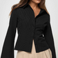 Women's Long Sleeve Striped Button-Up Shirt
