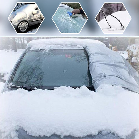 ❄️☀️ 52% OFF! Windshield Anti-Snow & Anti-Frost Cover with Mirror Protection – Ready-to-Drive in Any Weather!