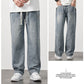 Löst sittande raka jeans för män