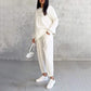 🔥Women's Irregular Hem Top & Casual Pants Set