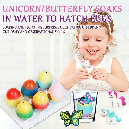 🥚 50% RABATT! 🦄 Magisk Kläckäggsleksak – 6-pack, 2026 Nyhet – Växer i Vatten, Överraskningsfigurer & Rolig Badleksak 🐣