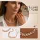 💎 50% RABATT NU! ✨ Justerbart Strass Blad Länk Halsband & Armband Set – Elegant Design, Gnistrande Kristaller & Perfekt För Present 🍃