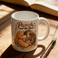 Söt keramisk mugg med apa “Punch and His Bear”