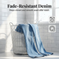 Högmidjade jeans med elastisk vid ben för kvinnor