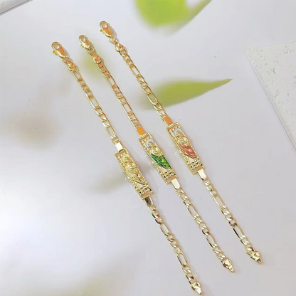 📿 50% RABATT NU 💎 | Figaro Länkarmband – Rostfritt Stål, Justerbart & Unisex