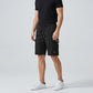 Männs casual cargoshorts med dragsko i midjan