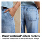 🌟 Dam high waist vida jeansshorts – Benlängande & vintage tvätt – Casual croppade byxor – perfekta för sommar, strand eller en ledig dag 👒