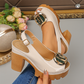 👡 50% RABATT! ✨ Elegant Peep-Toe Spänne Hälade Sandaler – Stilren Design, Bekväm Klack & Perfekt För Speciella Tillfällen 🌸
