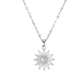 🌻 50 % RABATT UNDER BEGRÄNSAD TID! ✨ Halsband med solros-hänge för kvinnor – kubisk zirkonia, guldfärgat, lätt 💛