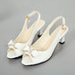 Kvinnors Eleganta Peep-toe Slingback Sandaler