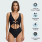 Monokini med snörning framtill och utskärningar