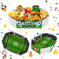 Snacksbricka med fotbollsstadionmotiv, 3-delars set