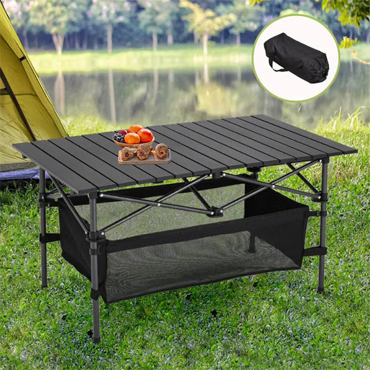💪50% RABATT! 🏞️Bärbart hopfällbart campingbord med förvaringsväska