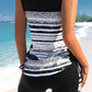 🏊‍♀️ 50% RABATT NU! 👙 Tvådelad tankini – justerbar sidorynking, pojkshorts & korsad V-ringning – perfekt för stranden 👙🏖️