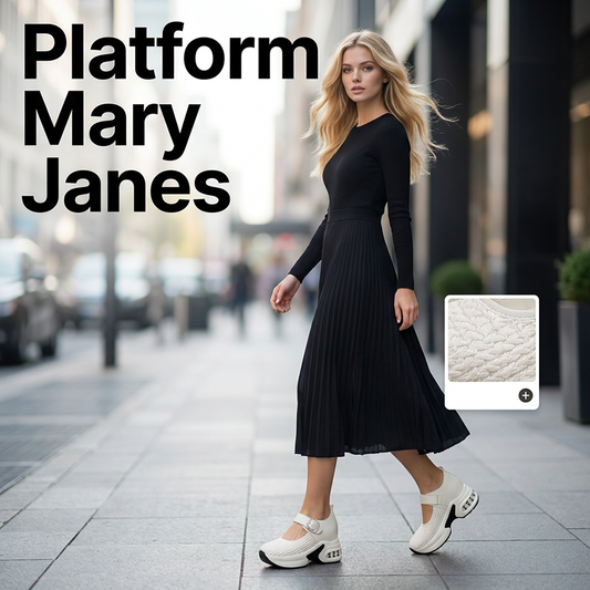 👡 50 % RABATT! 🌸 Andningsbara, vävda Mary Janes med platåsula – lätta, bekväma och snygga för varma dagar – perfekta till sommarklänningar ☀️