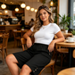 👖 50% RABATT NU! 🌸 Kvinnors Elastisk Midja Capribyxor – Bekväm Passform, Casual & Lätt Att Dra På – Vardaglig Sommarstapel ☀️