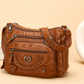 👜50% RABATT! ✨Korsväska i Mjukt PU-läder – Flera Fickor, Rymligt Huvudfack & Justerbar Rem, 4 Färger 👜✨