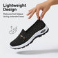 Dam andningsbara mesh slip-on platåskor – bekväm, halksäker & perfekt för sommaren 👟💨