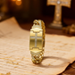 🔥 50% RABATT på utvalda produkter💎Elegant Kristallkors-klocka – Geometrisk Rektangulär Urtavla, Premium Metallarmband, Perfekt Present & Daglig Elegans