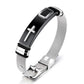 ⛓️ 50% RABATT NU!✨ Herr Rostfritt Stål Kors Armband – Slitstarkt & Justerbart – Betydelsefull Tro Smycke 🙏