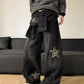 Unisex baggyjeans med stjärnpatchdetalj