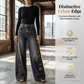 💥 50% RABATT 👖 Komfortabla vida jeans med dekorativa ringar ✨ Modern design, mjukt material & perfekt för alla tillfällen 🌸