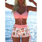 📢📢Sista dagen – 50 % rabatt!! ⏰Bikiniset för damer – snör-top & boyshorts, olika mönster🩱 För stranden & poolen