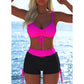 📢📢Sista dagen – 50 % rabatt!! ⏰Bikiniset för damer – snör-top & boyshorts, olika mönster🩱 För stranden & poolen