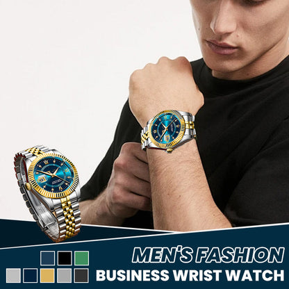 ⌚🌿 Minimalistisk design med premiumkänsla ✨ Herrklocka med kvartsurverk & rostfritt stål 💎 Begränsad kampanj – 50% rabatt