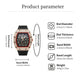 ⏳Begränsad tid 50 % Rabatt⏰Lyxbetonad herrklocka tunnformad modell strass diamanter⌚